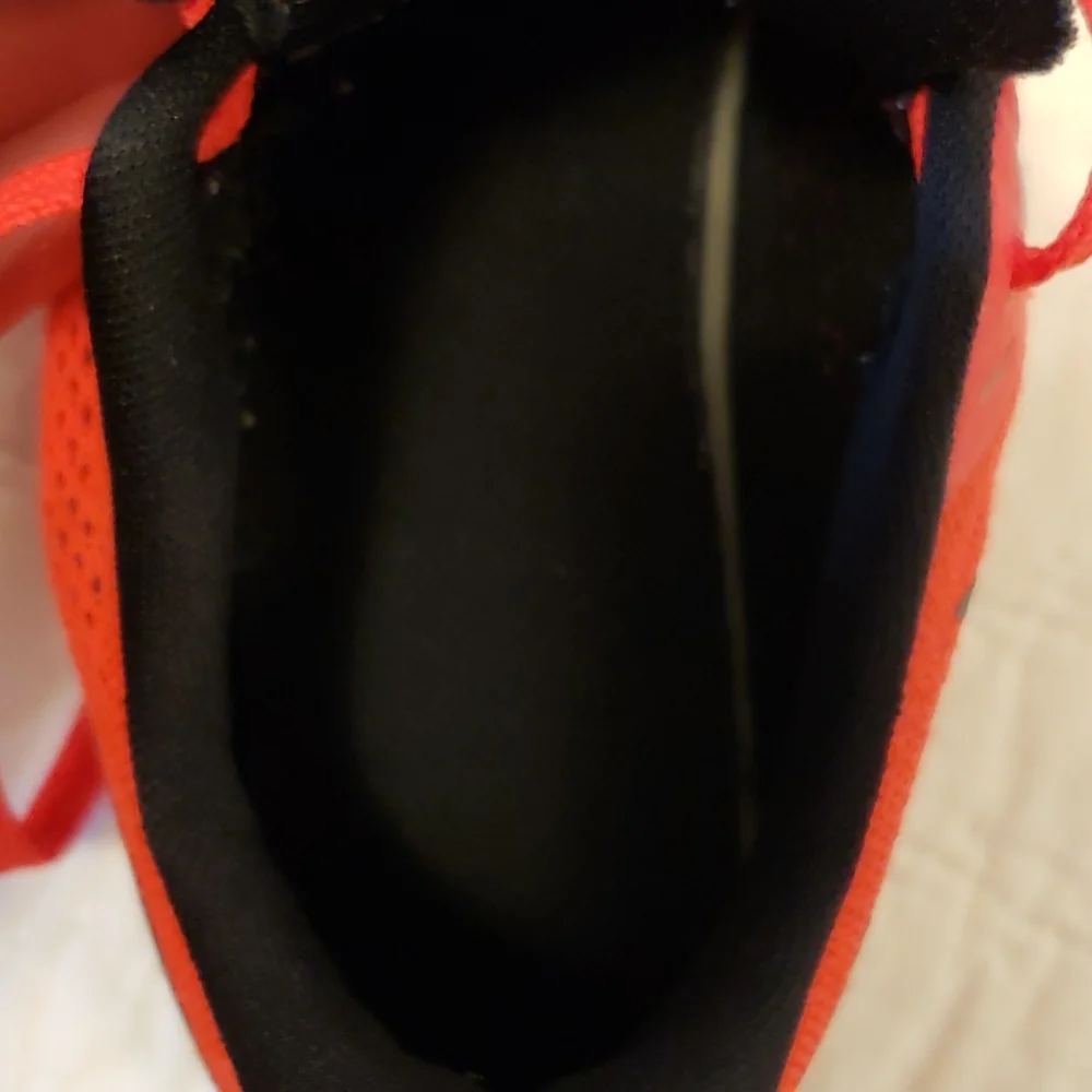 Nike Pegasus Athletic Shoe Youth Kids 5Y Orange Black Running Sneakers Bright